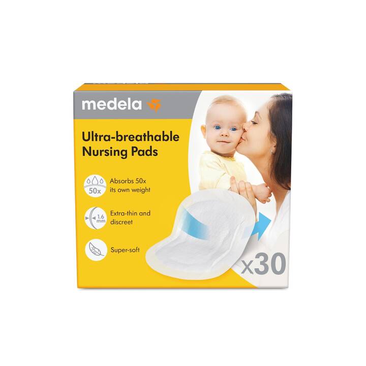 Ultra-breathable breast pads (30 pieces)