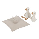 Gebreide Giftset van doudou's en knuffeldoekjes