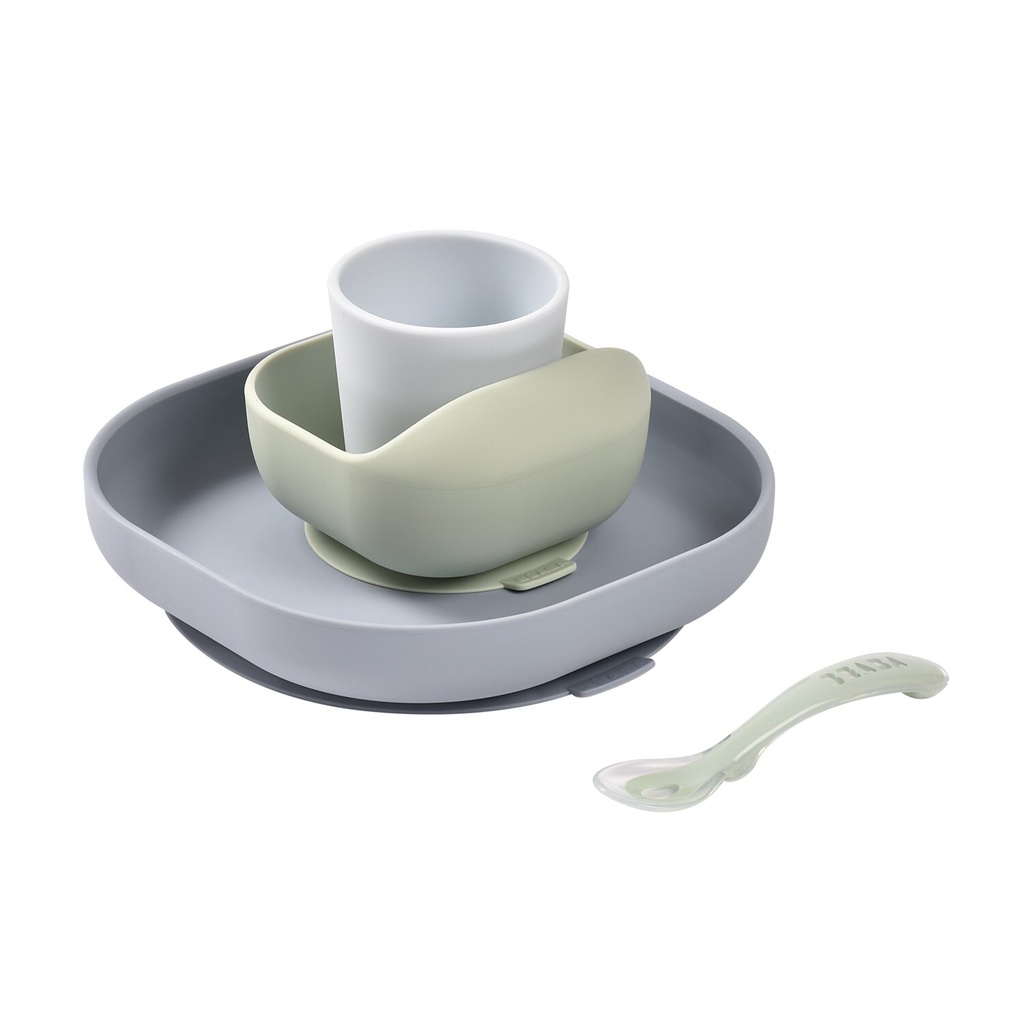 Eetset (4 stuks, silicone)