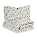 Donsdekbedovertrek met kussensloop (100x135cm) leaf