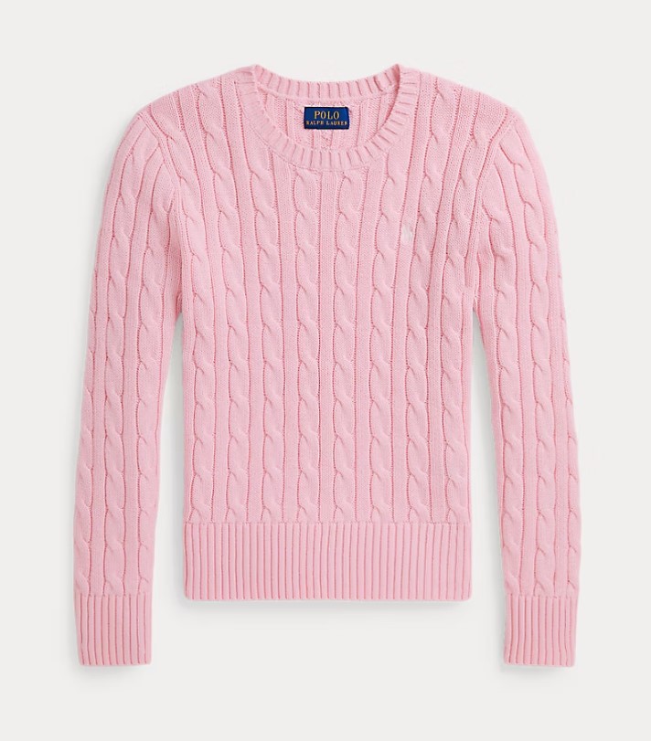 Trui kabelgebreide katoen (8j-18j)