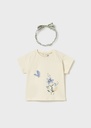 Set t-shirt korte mouwen met haarband