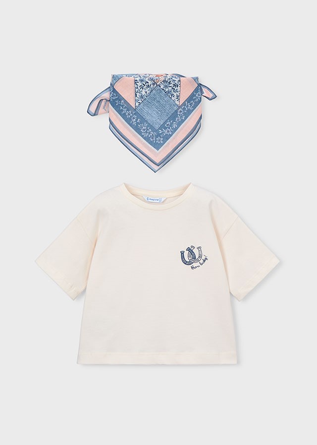 T-shirt met korte mouwen met bandana set