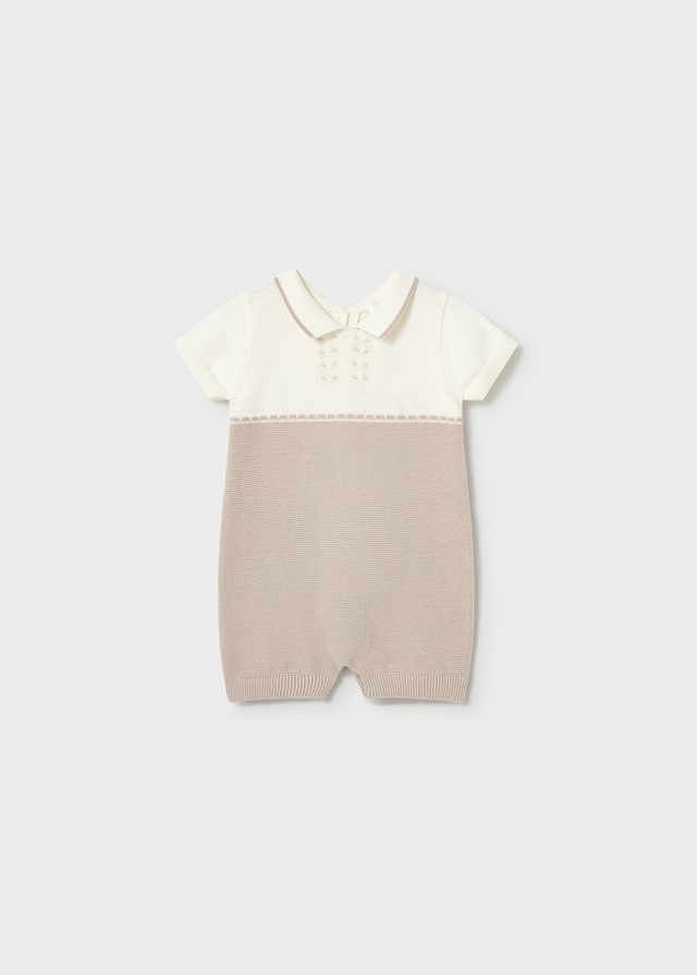 Romper gebreid met kraag