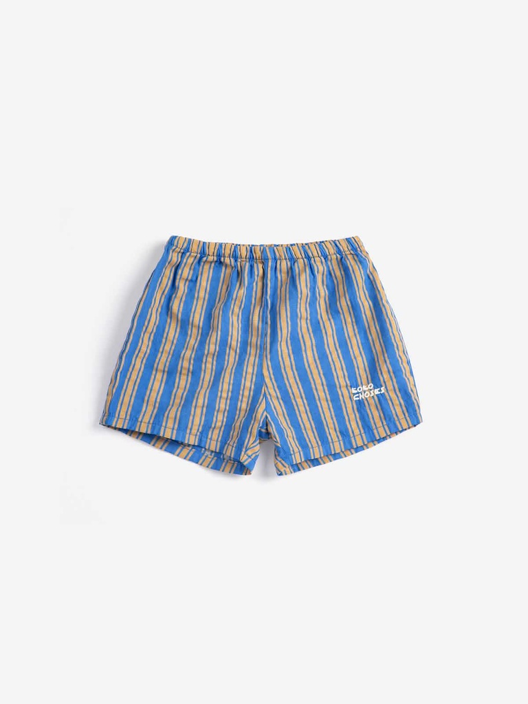 Short geweven navy blue
