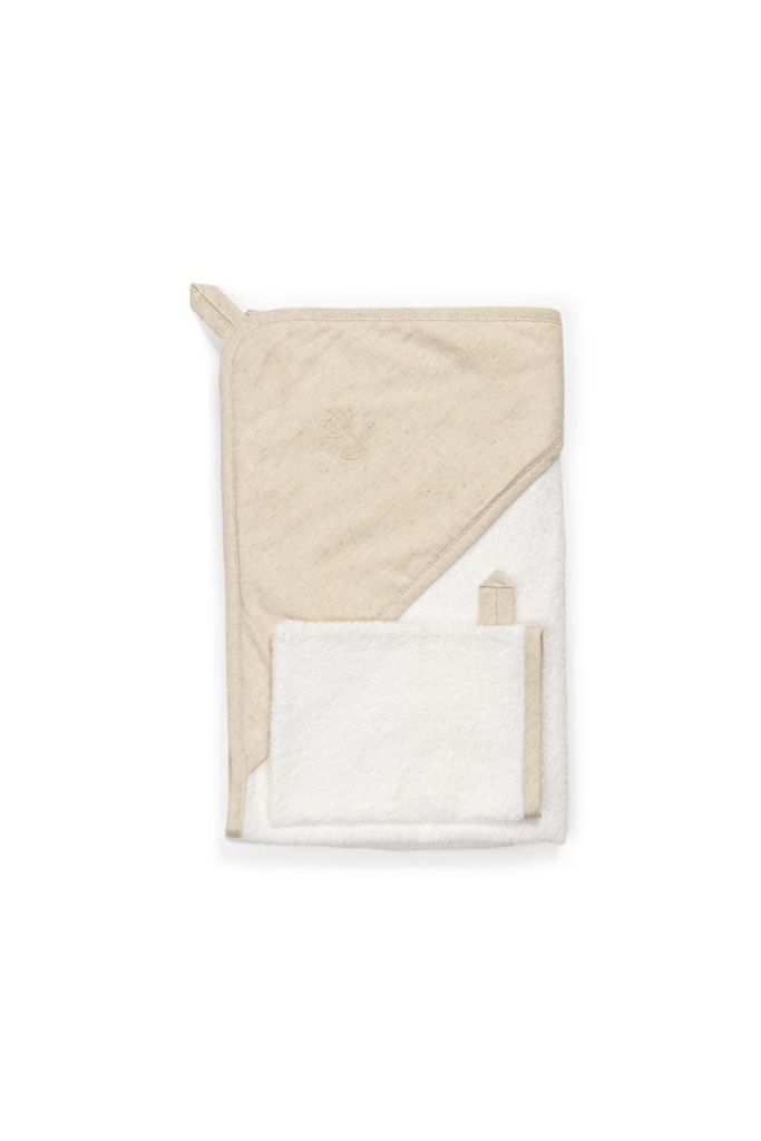 Badcape en washand linnen collectie
