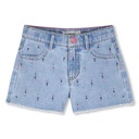 Short denim studs funlook