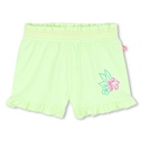 Short terry ruffle glitterprint