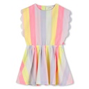 Jurk katoen streep shelllook