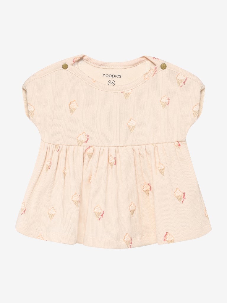 Top short-sleeved aop rib icecream
