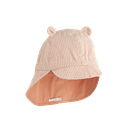 Gorm sun hat reversible in seersucker with neck protection