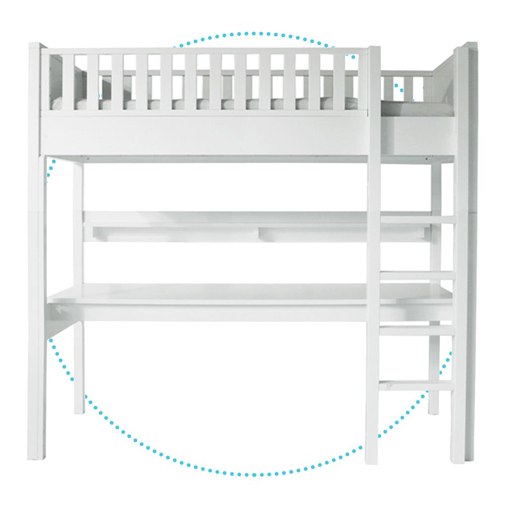 High sleeper XL Nordic straight staircase