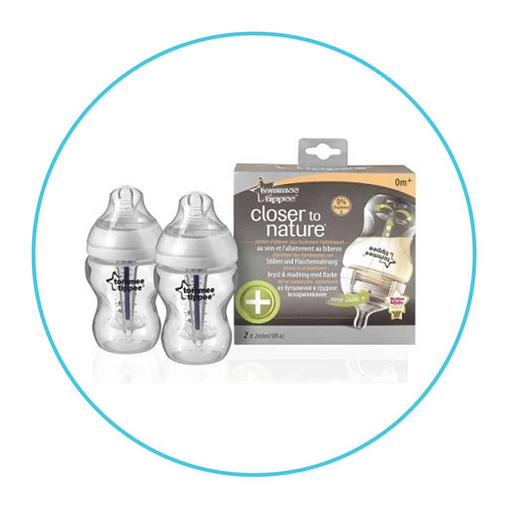 Feeding bottle 260ml (2pcs) anti-colic