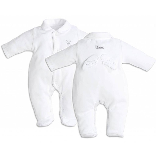 Pajamas jersey angel wings white