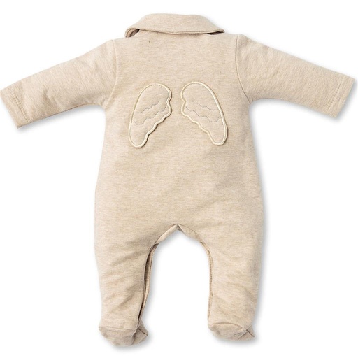 Pyjama jersey angel wings beige 68