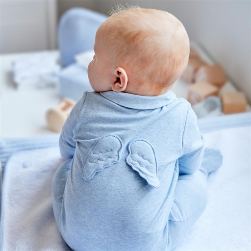 Pyjama jersey angel wings azurro 