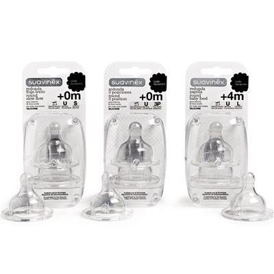 Tétine d'aspiration tétines silic. 3pos (2pcs)  