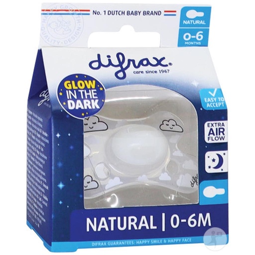 Fopspeen natural night (0m+) Difrax  
