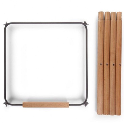 Jeu de jambes longues + repose-pieds Evolu2 naturel/antraciet 