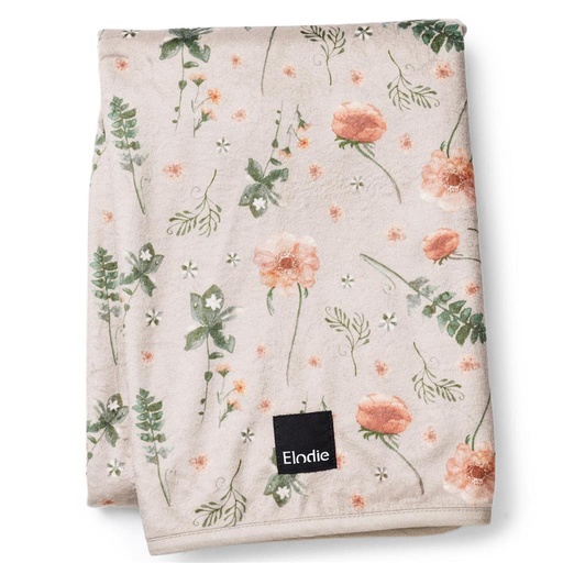 Blanket pearl velvet Elodie meadow blossom 
