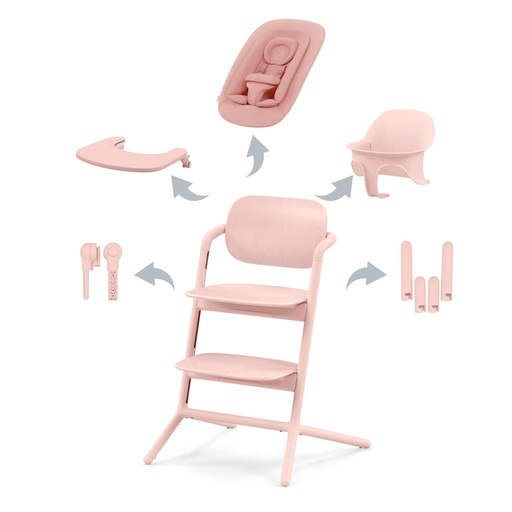 Dining chair lemo 4-in-1 pearl pink 