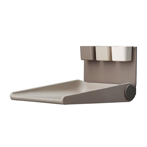 Wall mounted dresser folding Wally cappuccino