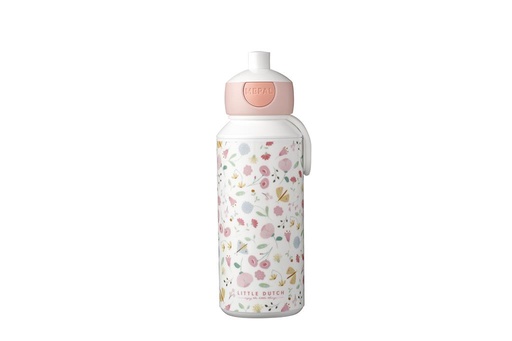 Gourde pop-up campus 400 ml fleurs et papillons