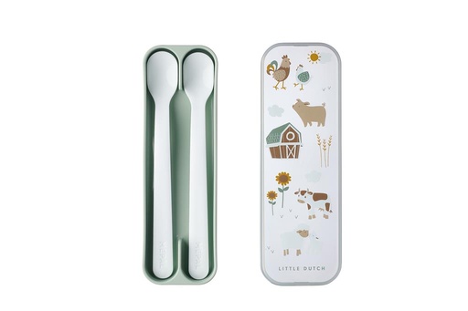 Set cuillère bébé mio 2 pièces petite ferme