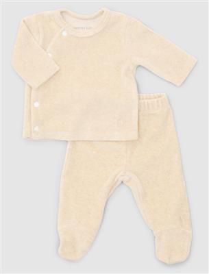 Babygrosuit velour poetree kids sand