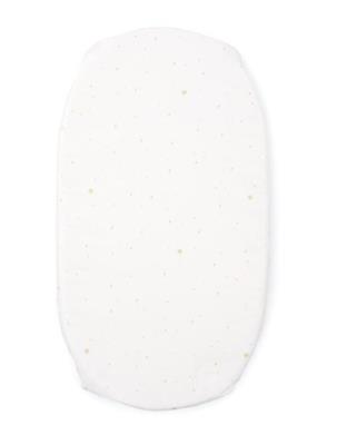 Hoeslaken wieg Poplin poetree kids Etoile Sand