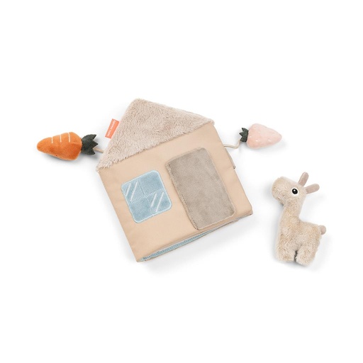 Fabric book Deer friends sand