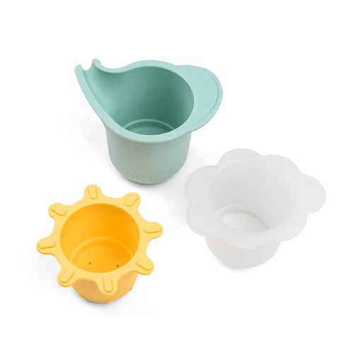 Stackable cups 3 pieces Elphee colour mix 