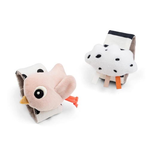 Hochet 2 pcs Happy clouds powder 