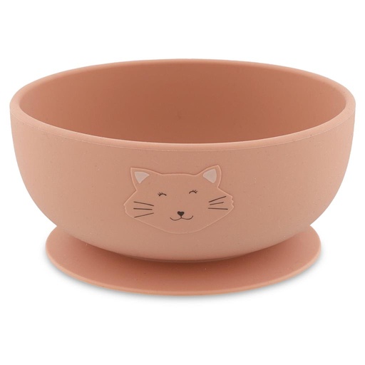 Silicone bowl with suction cup mrs cat