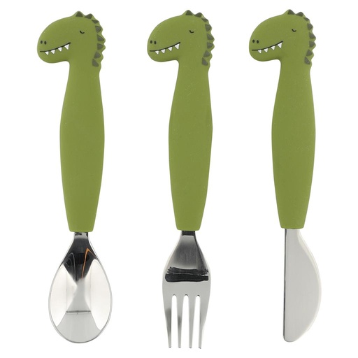 Silicone bestek 3 stuks mr dino 