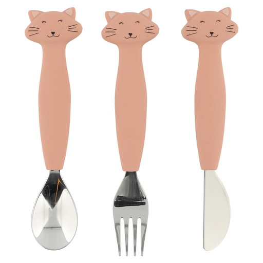 Couverts en silicone 3 pièces mrs cat