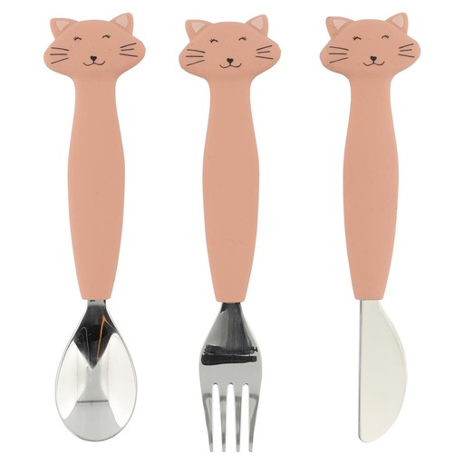 Silicone cutlery 3 pieces mrs cat 