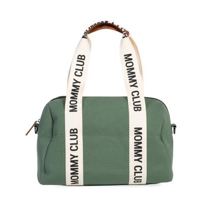Changing bag canvas signature groen 