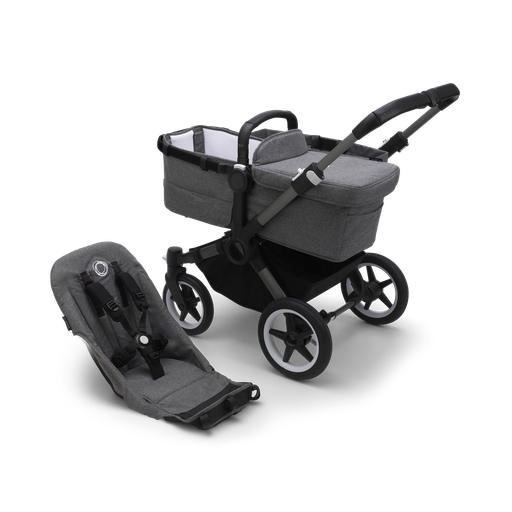 Kinderwagen Donkey5 (mono, basis) graphite-grey melange