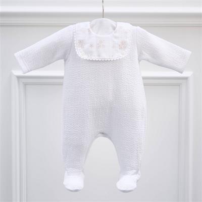 Crawler suit Roze bloemen 