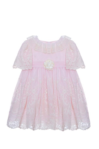Jurk PINK EMBROIDERED S24-13 
