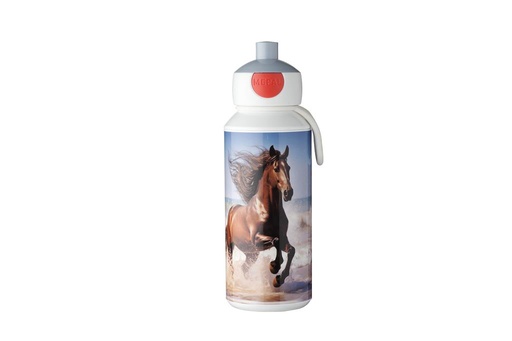 Bouteille à boire pop-up campus 400 ml cheval sauvage