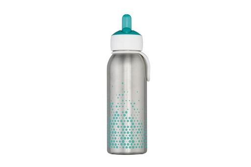 Flacon à vide flip-up campus 350 ml turquoise 