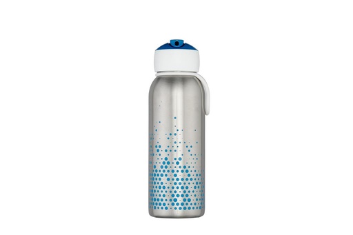 Flacon à vide flip-up campus 350 ml bleu