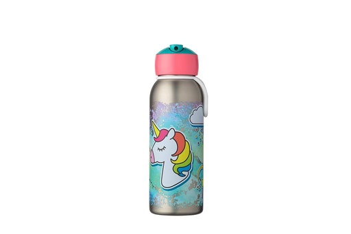 Flacon à vide flip-up campus 350 ml unicorn 