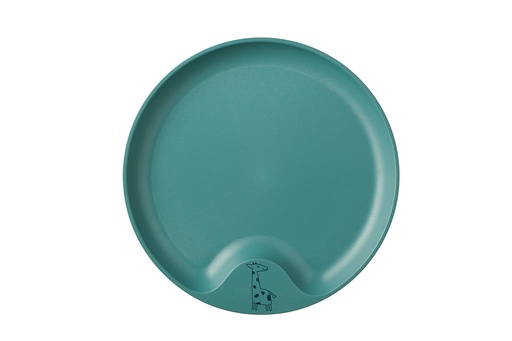 Children's plate mio deep turquoise