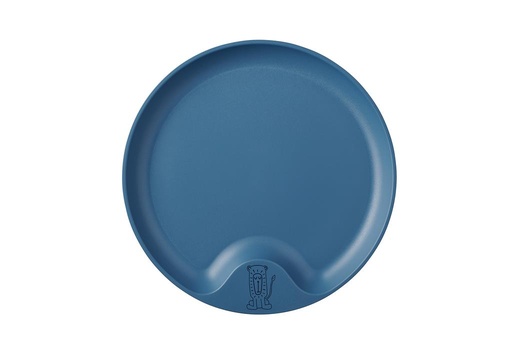 Assiette pour enfants mio bleu foncé