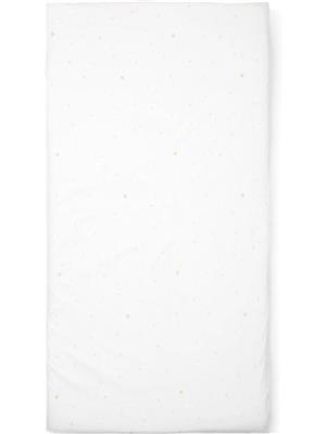 Hoeslaken bed 70x140 Poplin poetree kids Etoile Sand 70X140