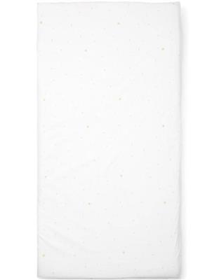 Hoeslaken bed 60x120 Poplin poetree kids Etoile Sand 60X120