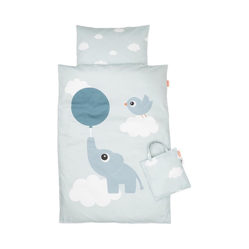 Donsovertrek junior Elphee blue 100X135